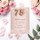 Search for 75 years old invitations Celebration