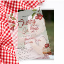 Search for cherry cupcake invitations Red