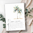 Recherche de palmiers tropicaux invitations Aquarelle