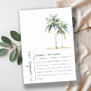 Search for tropical couples shower invitations Palm trees