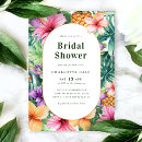 Search for tropical floral bridal shower invitations Palm leaves