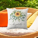 Search for sunflower pillows Greenery