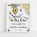 Search for bee first birthday posters Beehive