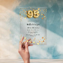 Search for 95 years birthday invitations Gold