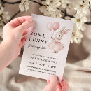 Recherche de lapin rose invitations D'anniversaire de lapin