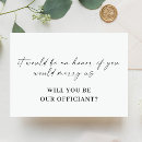Search for will you be our officiant proposal Marry us