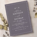 Search for lilac grey wedding invitations Modern