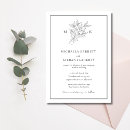 Search for black and white floral wedding invitations Traditional