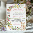 Search for rabbit baby shower invitations Wildflowers