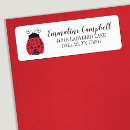 Search for ladybird return address labels Cute