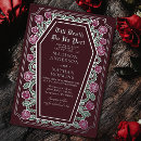Recherche de rose rouge vintage invitations Gothique