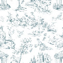 Search for blue toile pillows Blue and white