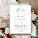 Search for simple emerald green wedding invitations Classy modern minimal