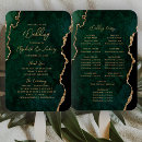 Search for emerald green wedding programs Modern
