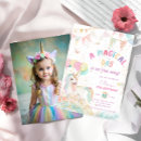 Recherche de cute unicorn anniversaire invitations Pastel