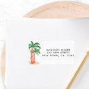 Search for palm tree return address labels Florida