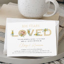 Search for 100 years birthday invitations Gold glitter