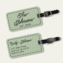Search for sage green luggage tags Honeymoon