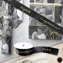 Search for black and gold ribbon Congratulations