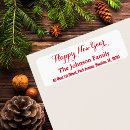 Search for happy new year return address labels Elegant