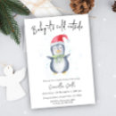 Recherche de pingouin de bébé invitations Aquarelle