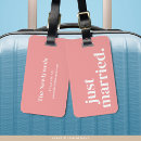 Recherche de jeune mariée bagages étiquettes Bride