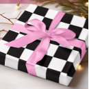 Search for black and white check wrapping paper Squares