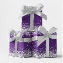 Search for silver and purple wrapping paper Girly