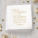 Search for 50th anniversary wedding napkins Cheers to 50 years