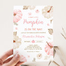 Search for sweet little pumpkin baby shower invitations Pink