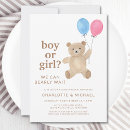 Search for teddy bear gender reveal invitations Cute