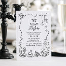 Search for fun rehearsal dinner invitations Retro