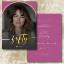 Search for calligraphy 50th birthday invitations Classic