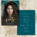 Search for blue 40th birthday invitations Classic