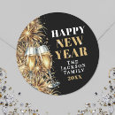 Search for new years eve stickers Black and gold