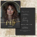 Search for calligraphy 50th birthday invitations Classic