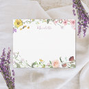 Search for wildflowers note cards Whimsical