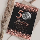 Search for rose gold 50th birthday invitations Fifty and fabulous