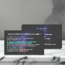 Search for salvation business cards Gospel