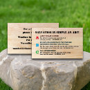 Search for salvation business cards Gospel