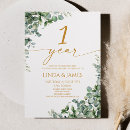 Search for 1 year wedding anniversary invitations Couple