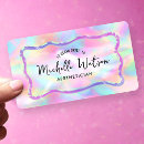 Recherche de iridescente cartes visite Salon de beauté