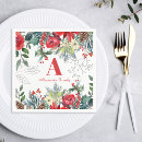 Search for elegant christmas napkins Monogrammed