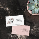Recherche de tendresse cartes visite Monogramme