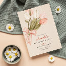 Search for tulip flowers birthday invitations Pink