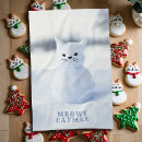 Search for christmas cat tea towels Funny