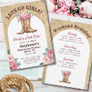 Search for floral bachelorette party invitations Boho chic