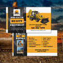 Search for equipment rental business cards Excavator