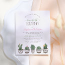 Search for succulents birthday invitations Rustic