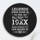 Search for 50th birthday clocks Funny